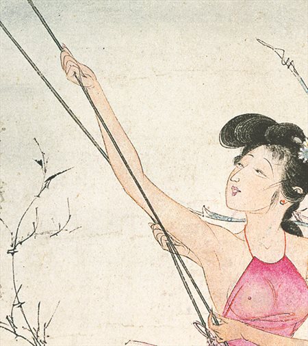 清新-胡也佛的仕女画和最知名的金瓶梅秘戏图